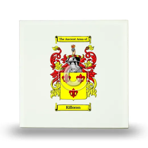 Killoran Small Ceramic Tile with Coat of Arms