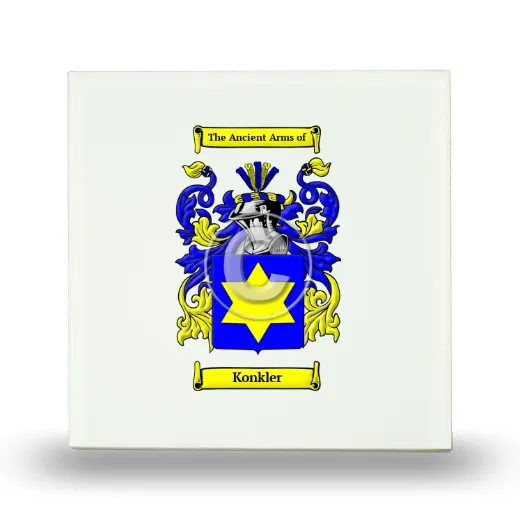 Konkler Small Ceramic Tile with Coat of Arms