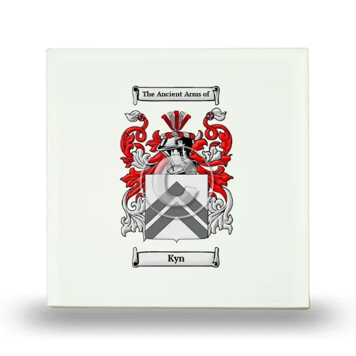 Kyn Small Ceramic Tile with Coat of Arms