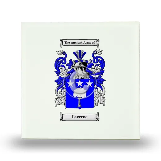 Laverne Small Ceramic Tile with Coat of Arms