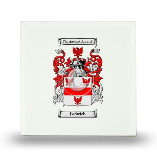 Ledwich Small Ceramic Tile with Coat of Arms