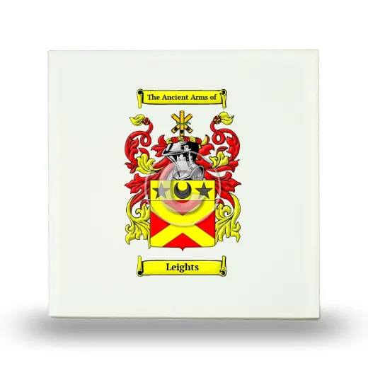 Leights Small Ceramic Tile with Coat of Arms
