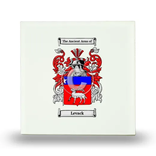 Levack Small Ceramic Tile with Coat of Arms