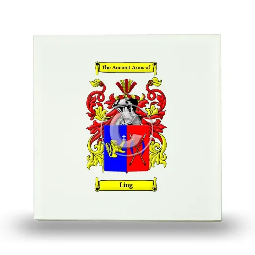 Ling Small Ceramic Tile with Coat of Arms