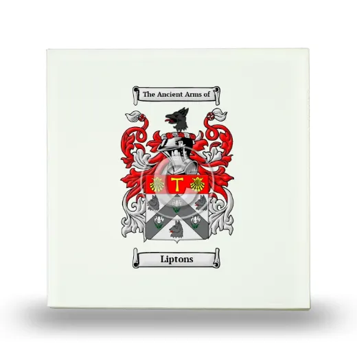 Liptons Small Ceramic Tile with Coat of Arms