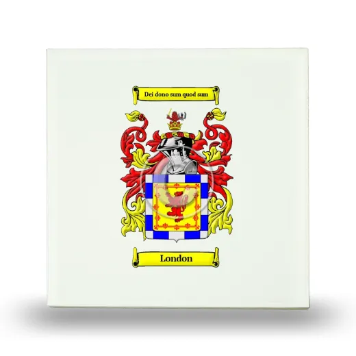 London Small Ceramic Tile with Coat of Arms