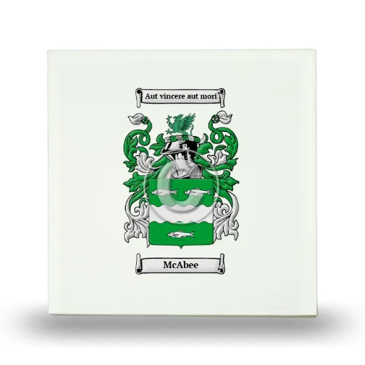 McAbee Small Ceramic Tile with Coat of Arms