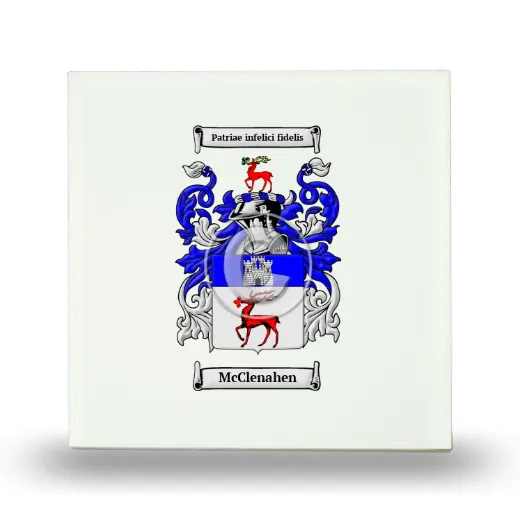 McClenahen Small Ceramic Tile with Coat of Arms