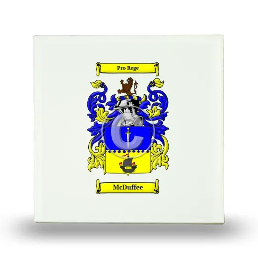 McDuffee Small Ceramic Tile with Coat of Arms