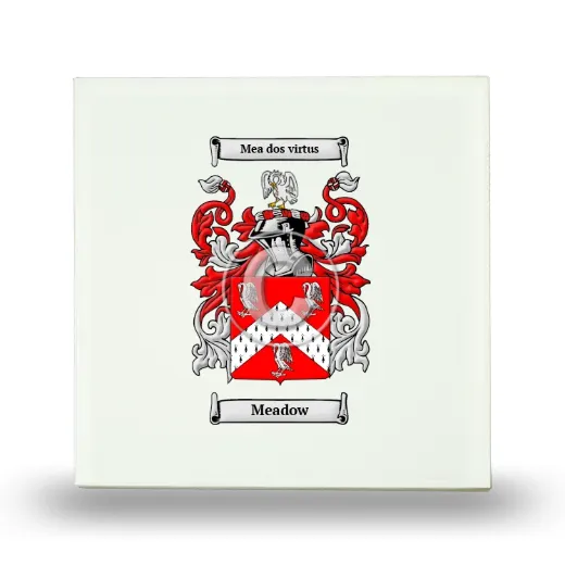 Meadow Small Ceramic Tile with Coat of Arms
