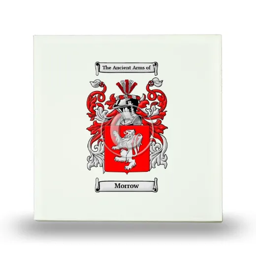 Morrow Small Ceramic Tile with Coat of Arms