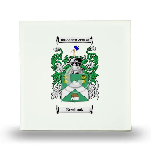 Newhook Small Ceramic Tile with Coat of Arms