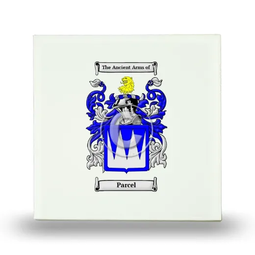 Parcel Small Ceramic Tile with Coat of Arms