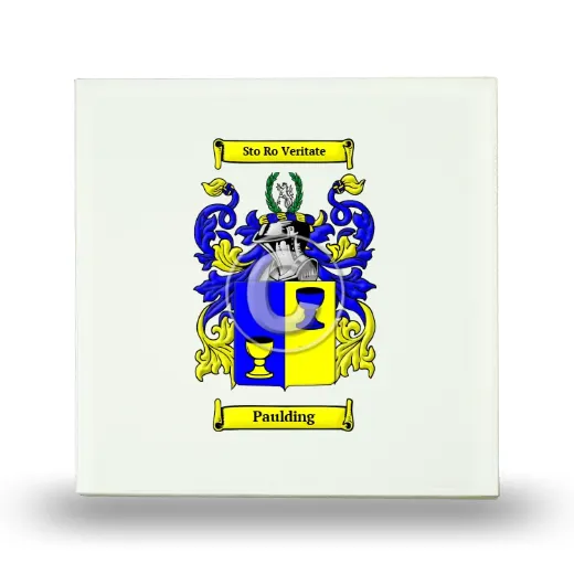 Paulding Small Ceramic Tile with Coat of Arms