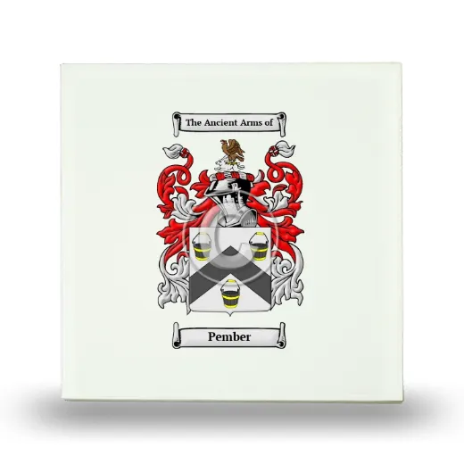 Pember Small Ceramic Tile with Coat of Arms