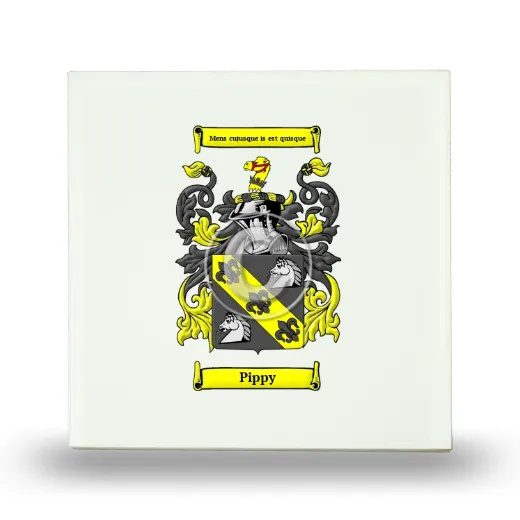 Pippy Small Ceramic Tile with Coat of Arms
