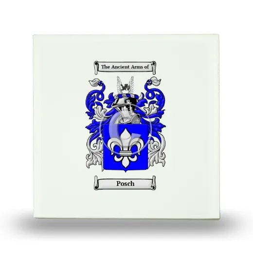 Posch Small Ceramic Tile with Coat of Arms