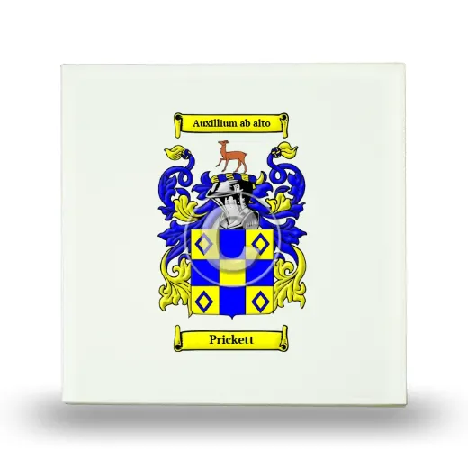 Prickett Small Ceramic Tile with Coat of Arms
