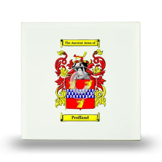 Proffand Small Ceramic Tile with Coat of Arms