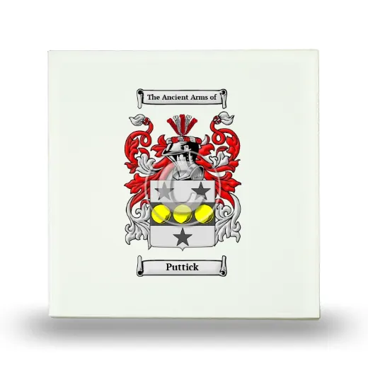 Puttick Small Ceramic Tile with Coat of Arms