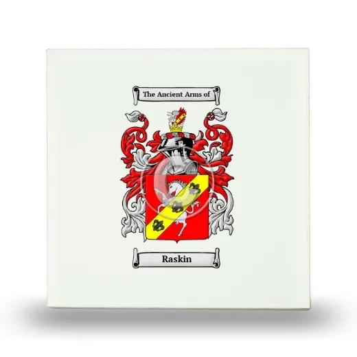 Raskin Small Ceramic Tile with Coat of Arms