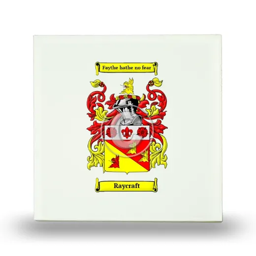 Raycraft Small Ceramic Tile with Coat of Arms