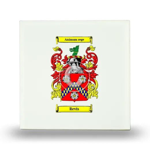Revis Small Ceramic Tile with Coat of Arms