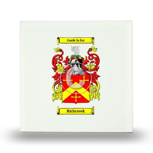 Richcreek Small Ceramic Tile with Coat of Arms