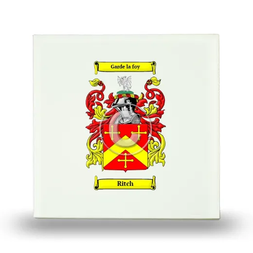 Ritch Small Ceramic Tile with Coat of Arms