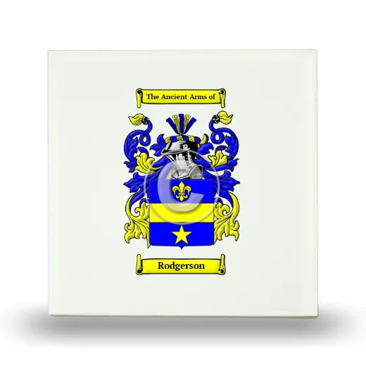 Rodgerson Small Ceramic Tile with Coat of Arms