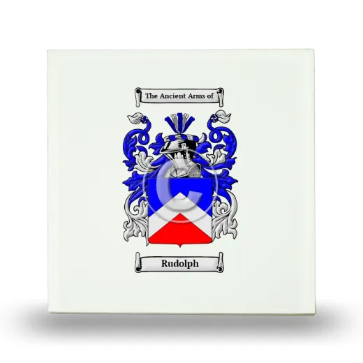 Rudolph Small Ceramic Tile with Coat of Arms