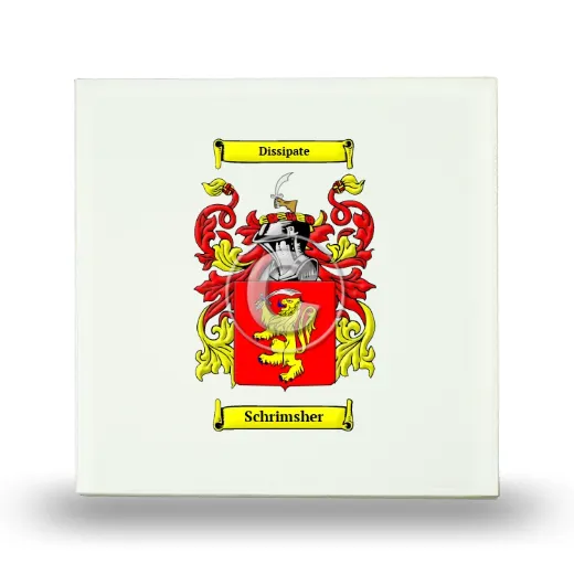 Schrimsher Small Ceramic Tile with Coat of Arms
