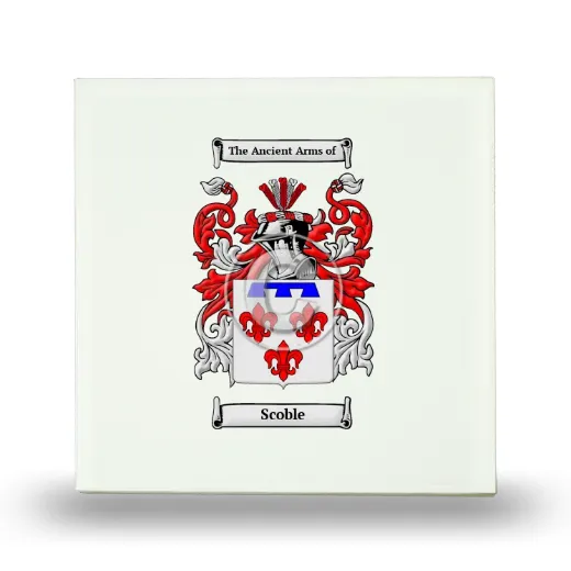Scoble Small Ceramic Tile with Coat of Arms