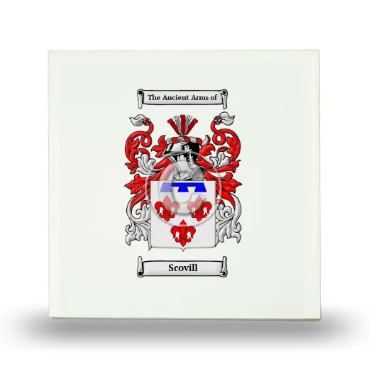 Scovill Small Ceramic Tile with Coat of Arms