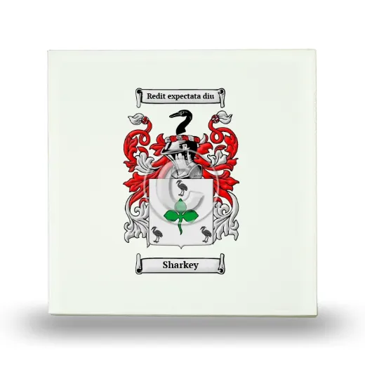 Sharkey Small Ceramic Tile with Coat of Arms