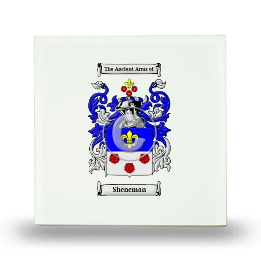 Sheneman Small Ceramic Tile with Coat of Arms