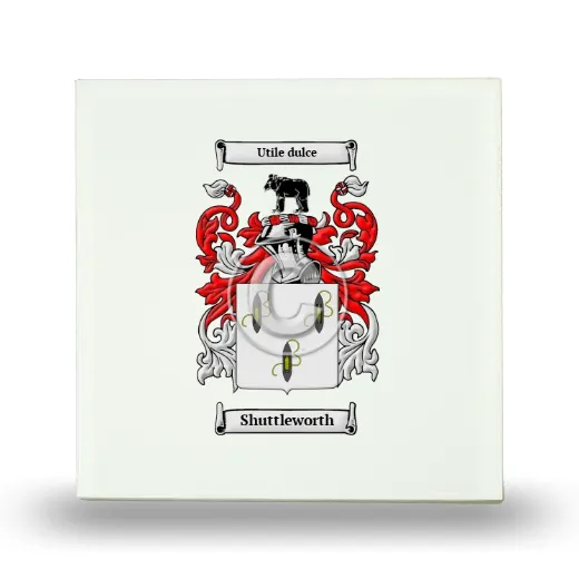 Shuttleworth Small Ceramic Tile with Coat of Arms