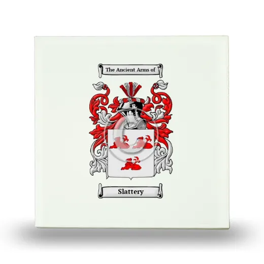 Slattery Small Ceramic Tile with Coat of Arms