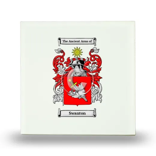 Swanton Small Ceramic Tile with Coat of Arms