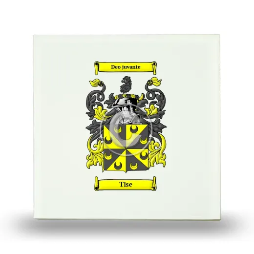 Tise Small Ceramic Tile with Coat of Arms