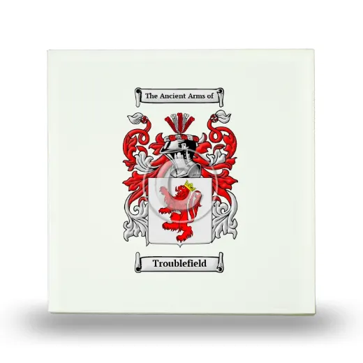 Troublefield Small Ceramic Tile with Coat of Arms