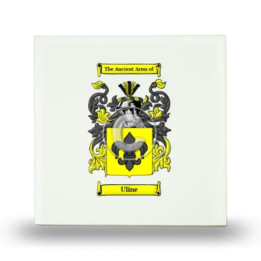 Uline Small Ceramic Tile with Coat of Arms
