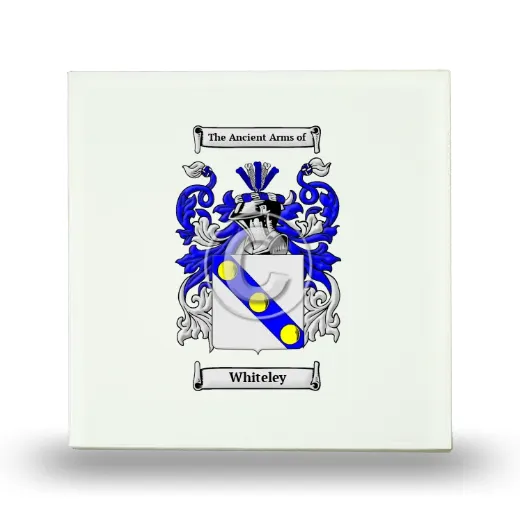 Whiteley Small Ceramic Tile with Coat of Arms