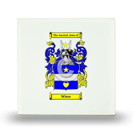 Wiese Small Ceramic Tile with Coat of Arms