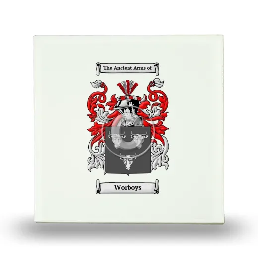 Worboys Small Ceramic Tile with Coat of Arms