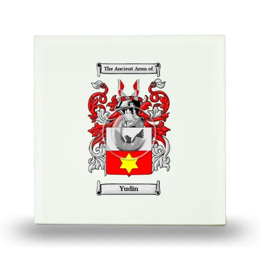 Yudin Small Ceramic Tile with Coat of Arms