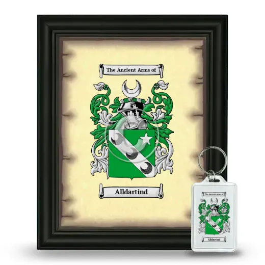 Alldartind Framed Coat of Arms and Keychain - Black
