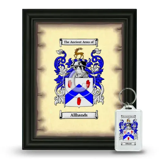 Allhands Framed Coat of Arms and Keychain - Black