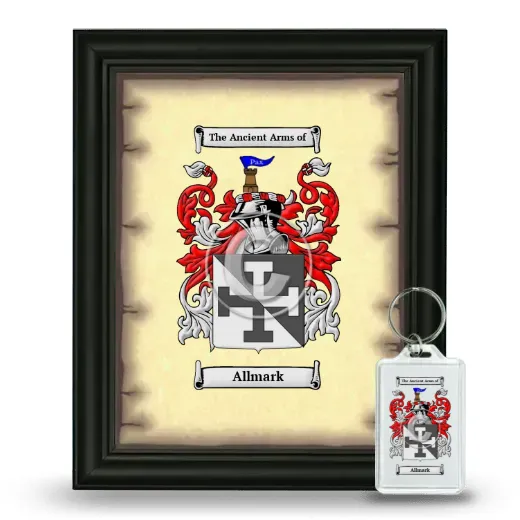 Allmark Framed Coat of Arms and Keychain - Black