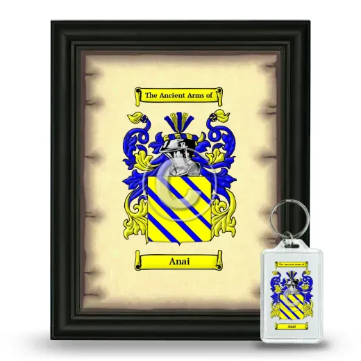 Anai Framed Coat of Arms and Keychain - Black